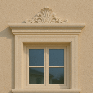 Фасадна декорация около прозорци