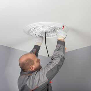 ръководство за монтаж на розетки за таван