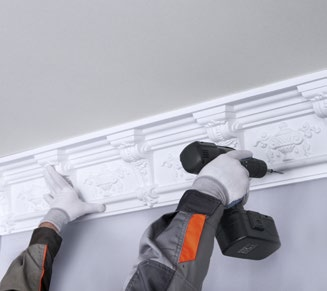 ръководство за монтаж на таванни корнизи