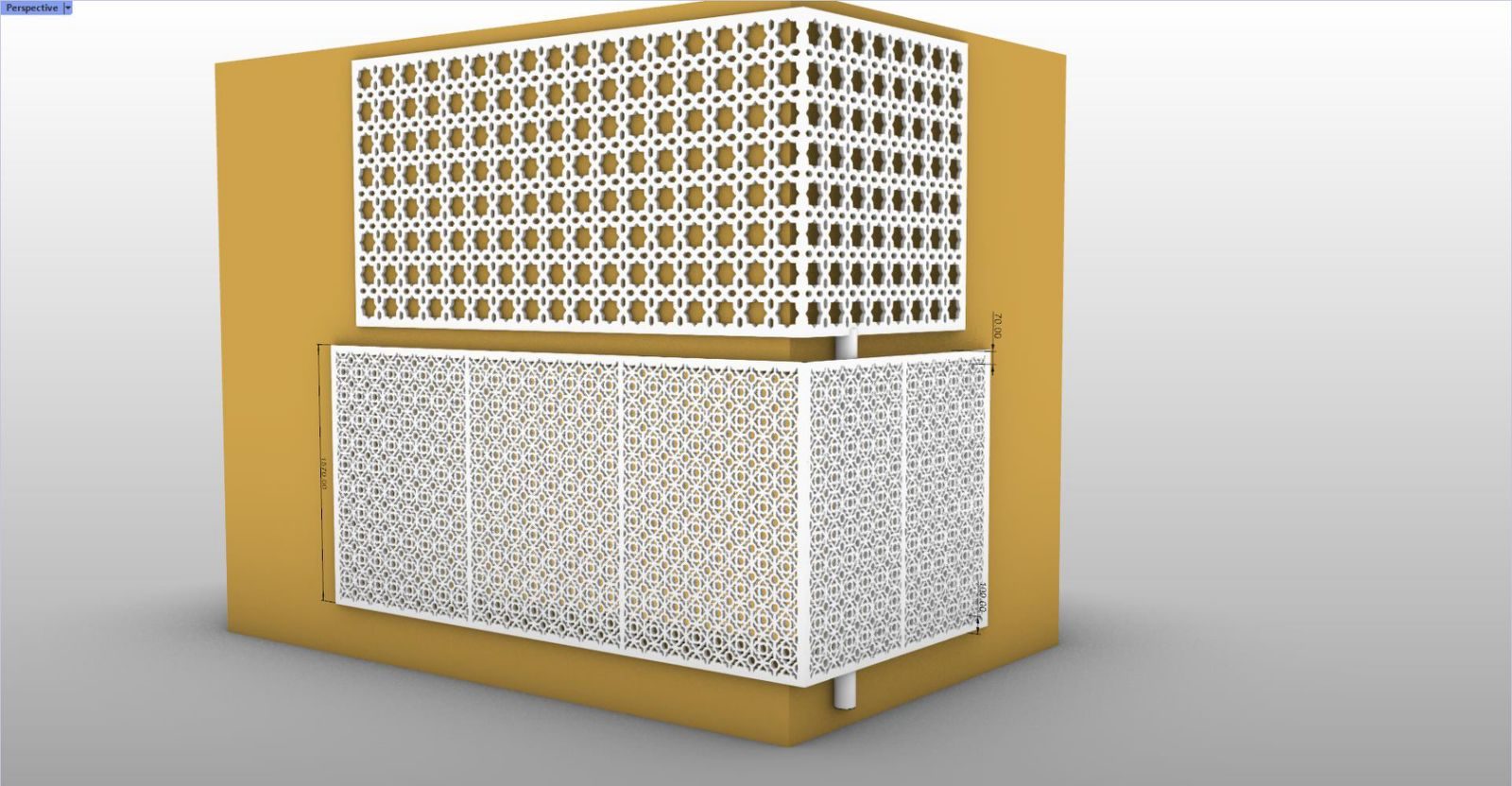 Моде на декоративна фасадна решетка