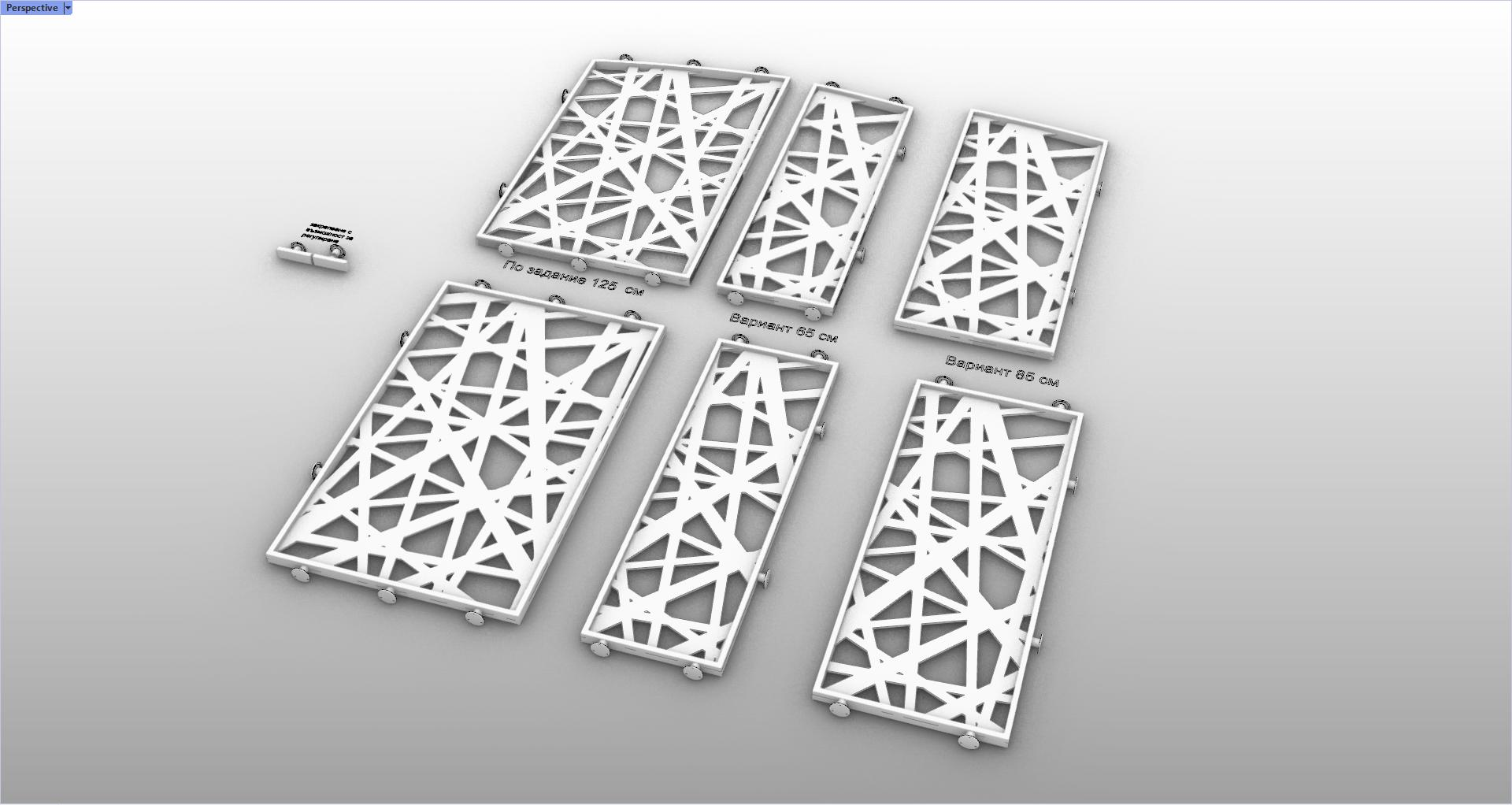 Декоративни фасадни решетки по поръчка