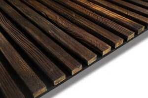 Dark Chocolate Burned Wood Panel
