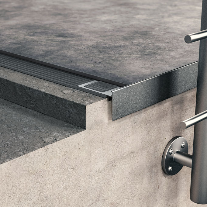 BORDERTEC BSS profile for terraces with drip edge