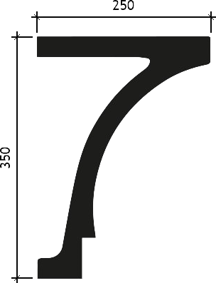 Корнизен профил